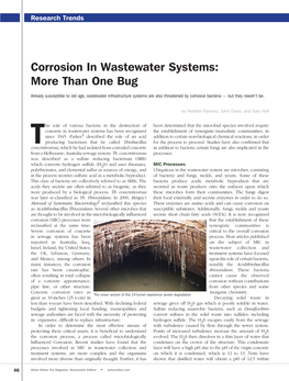 Corrosion in Wastewater Systems: More Than One Bug