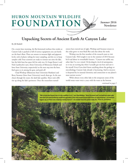 Unpacking Secrets of Ancient Earth at Canyon Lake