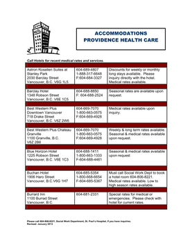 Accommodation Guide