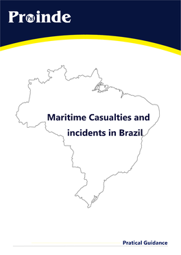 PROINDE Maritime Casualties and Incidents in Brazil