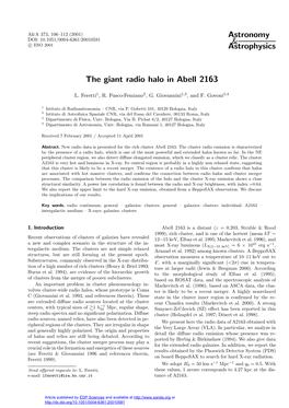 The Giant Radio Halo in Abell 2163