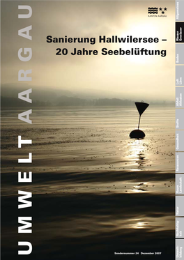 Sanierung Hallwilersee – 20 Jahre Seebelüftung» Aus Der Reihe UMWELT AARGAU