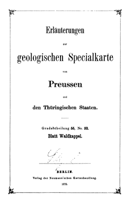 Geologischen Speeialkerte