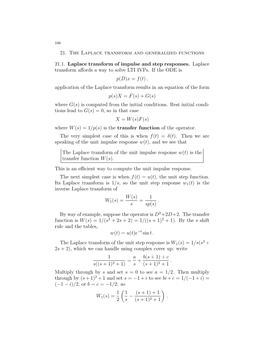 18.03 Differential Equations, Supplementary Notes Ch. 21