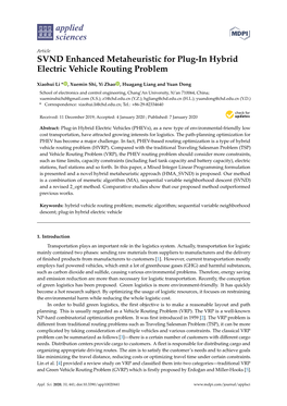 SVND Enhanced Metaheuristic for Plug-In Hybrid Electric Vehicle Routing Problem