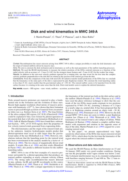 Disk and Wind Kinematics in MWC 349 A