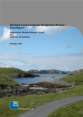 Background Paper to Local Landscape Areas Supplementary