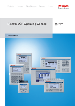 Rexroth VCP-Operating Concept Edition 02