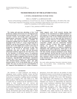 T-Cell Responses to Pure Tones 3227