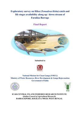 Exploratory Survey on Hilsa in the River Ganga at Farakka Barrage