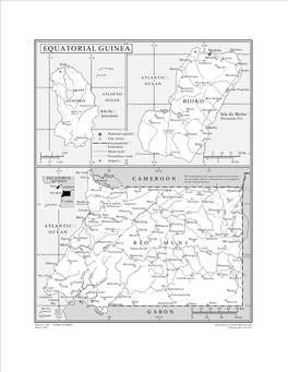 EQUATORIAL GUINEA Malabo Vigatana ✈ 3°45' 3°45' 5°37' 5°39' Basupú Rebola Basapú Sampaca Palé Baney I