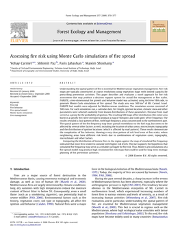 Assessing Fire Risk Using Monte Carlo