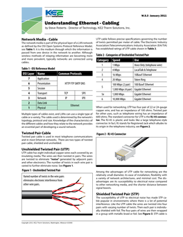 Understanding Ethernet - Cabling by Steve Roberts - Director of Technology, KE2 Therm Solutions, Inc