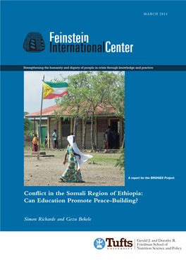 Conflict in the Somali Region of Ethiopia: Can Education Promote Peace-Building?