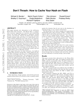 Arxiv:1208.0290V1 [Cs.DB] 1 Aug 2012 1