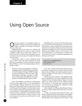 Using Open Source