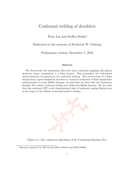 Conformal Welding of Dendrites