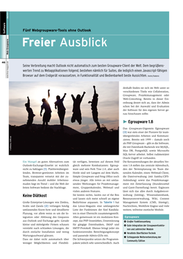 Freier Ausblick Web-Groupware