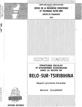 Structures Sociales Et Dynamismes Économiques Dans La Région De