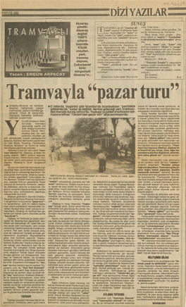 Tramvayla “Pazar Turu”