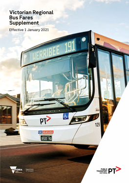 Download the 2021 Victorian Regional Bus Fares Supplement