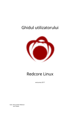 Ghidul Utilizatorului Redcore Linux