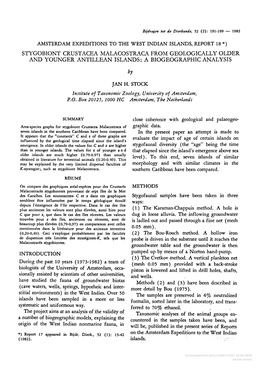 Stygobiont Crustacea Malacostraca from Geologically Older And