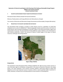 Expression of Interest to Participate in the Financing of the Scaling-Up Renewable Energy Program (SREP) in Low Income Countries Climate Investment Funds