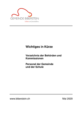 Broschüre Wichtiges in Kürze 2020.Pdf