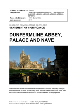 Dunfermline Abbey, Palace and Nave