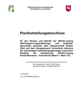 Planfeststellungsbeschluss