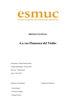 PROYECTO FINAL FLAMENCO Corregido