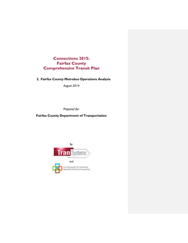 Fairfax County Metrobus Operations Analysis