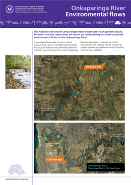 Onkaparinga River Environmental Flows