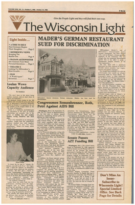 Mader's German Restaurant Sued for Discrimination