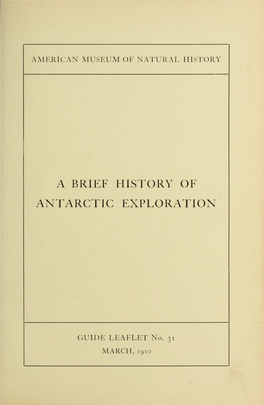 A Brief History of Antarctic Exploration