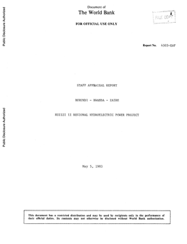 World Bank Document