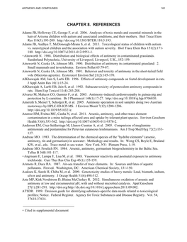 Toxicological Profile for Antimony