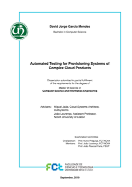 Automated Testing for Provisioning Systems of Complex Cloud Products