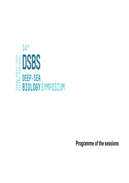 Programme of the Sessions