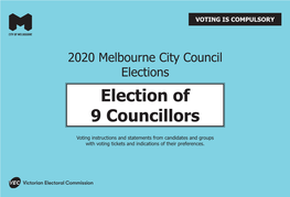 Election of 9 Councillors