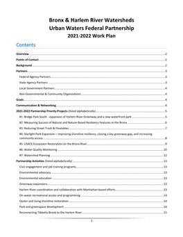 Bronx & Harlem River Watersheds Urban Waters Federal Partnership