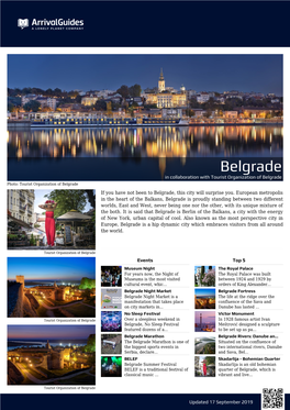 Belgrade in Collaboration with Tourist Organization of Belgrade Photo: Tourist Organization of Belgrade If You Have Not Been to Belgrade, This City Will Surprise You