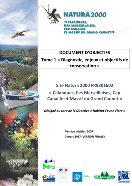 Diagnostic, Enjeux Et Objectifs De Conservation » Site Natura 2000