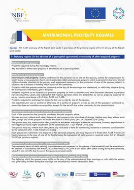 Matrimonial Property Regimes Gb