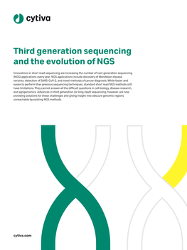 Third Generation Sequencing and the Evolution of NGS