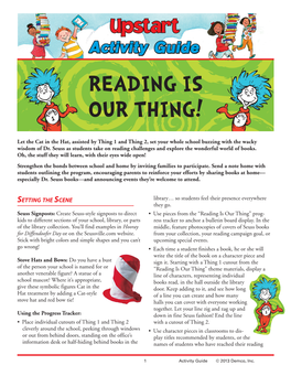 Dr. Seuss Reading Is Our Thing Activity Guide