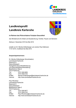 Landkreisprofil Landkreis Karlsruhe