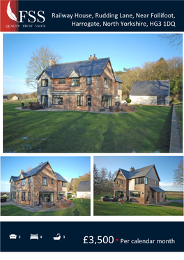 Railway House, Rudding Lane, Near Follifoot, Harrogate, North Yorkshire, HG3 1DQ