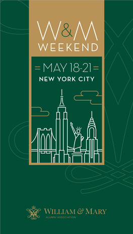 NEW YORK CITY May 18-21, 2017